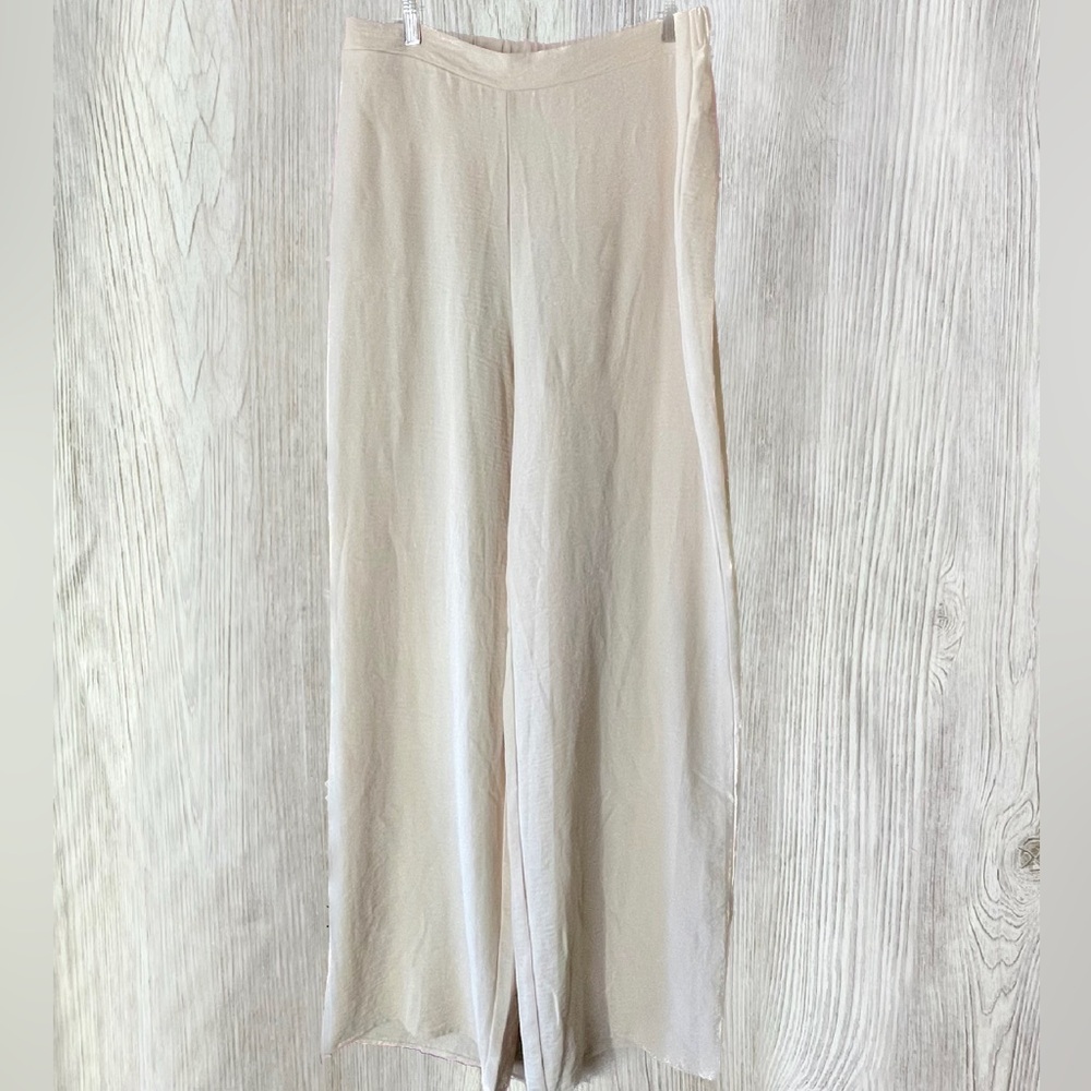 Fashion Nova Plus Size 1X Mila Wide Leg Pants – Cream (Tall Girl Friendly!)